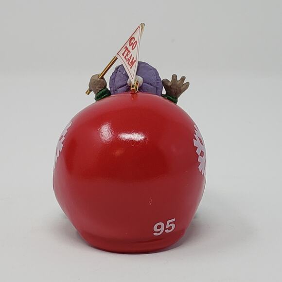 1995 Hallmark Faithful Fan Handcrafted Keepsake Holiday Christmas Ornament. - Picture 6 of 7